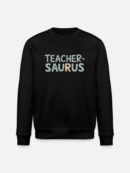 Teacher-saurus 9 - Stanley/Stella Unisex Bio-Sweatshirt ROLLER - Schwarz