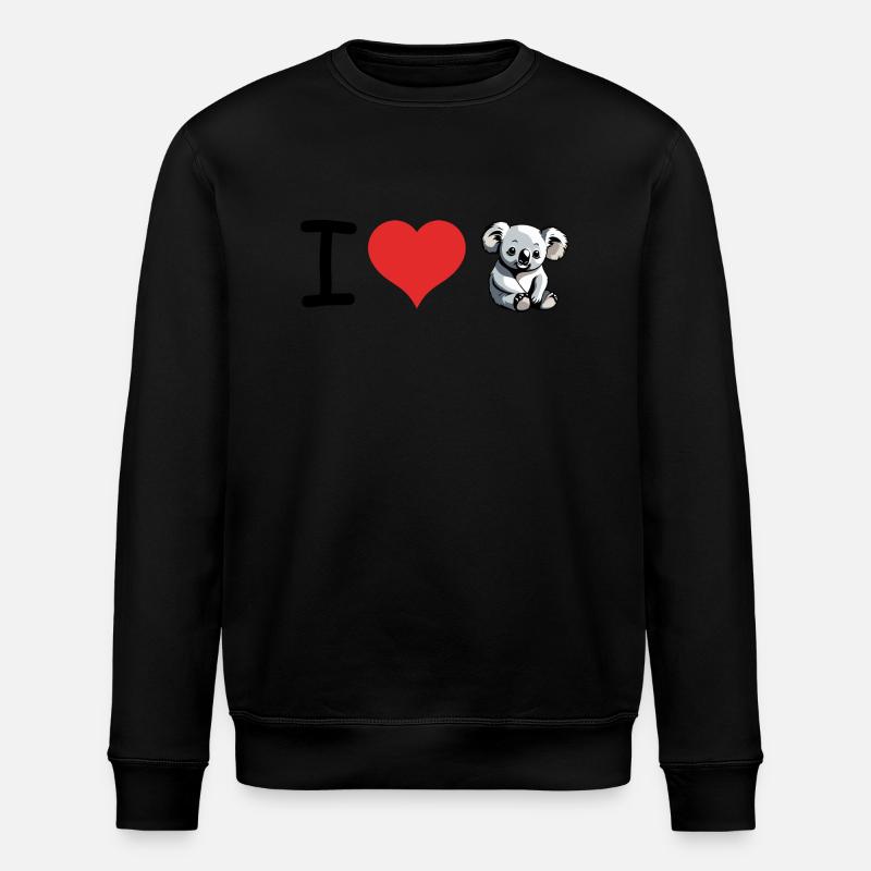 J’aime Koala Citation - Pet Design - Sweat bio ROLLER Stanley/Stella Unisexe - noir