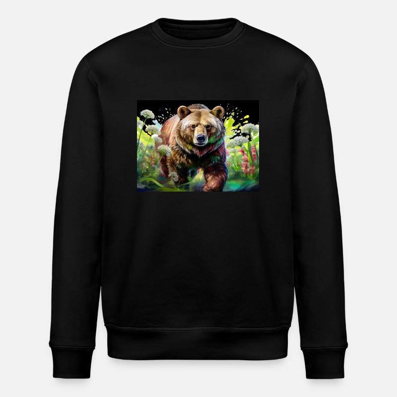 Ours déterminé - Sweat bio ROLLER Stanley/Stella Unisexe - noir