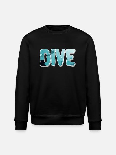 Diving Divers - Stanley/Stella ROLLER Unisex Organic Sweatshirt - black