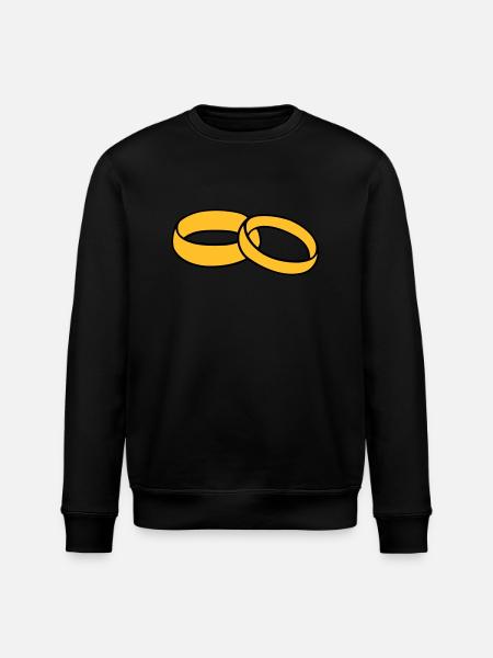 Trauringe - Stanley/Stella Unisex Bio-Sweatshirt ROLLER - Schwarz
