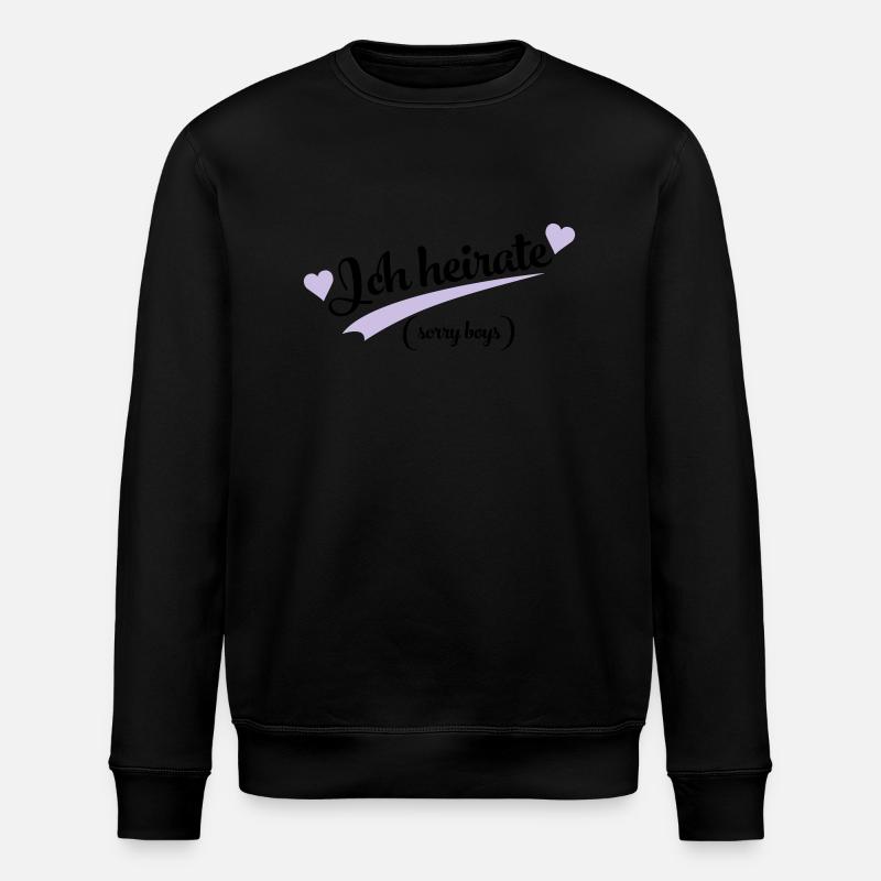 lustiger spruch - Stanley/Stella Unisex Bio-Sweatshirt ROLLER - Schwarz