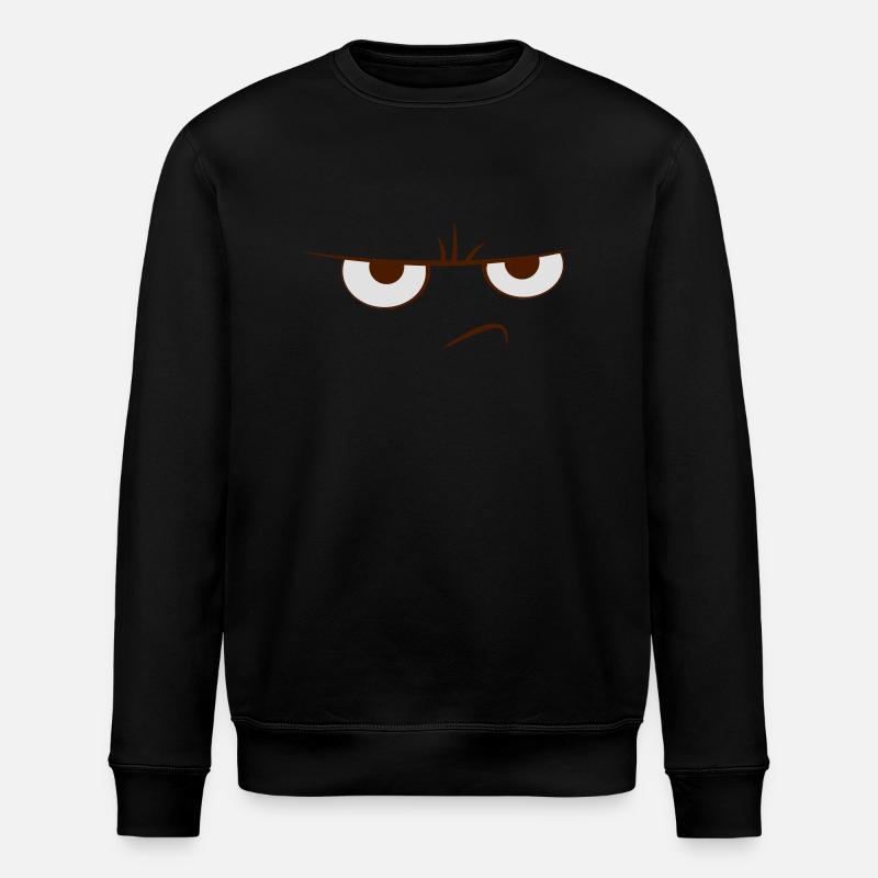 Beleidigt Cartoon - Stanley/Stella Unisex Bio-Sweatshirt ROLLER - Schwarz