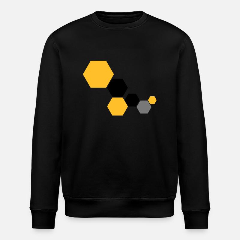 Waben 6 - Stanley/Stella Unisex Bio-Sweatshirt ROLLER - Schwarz