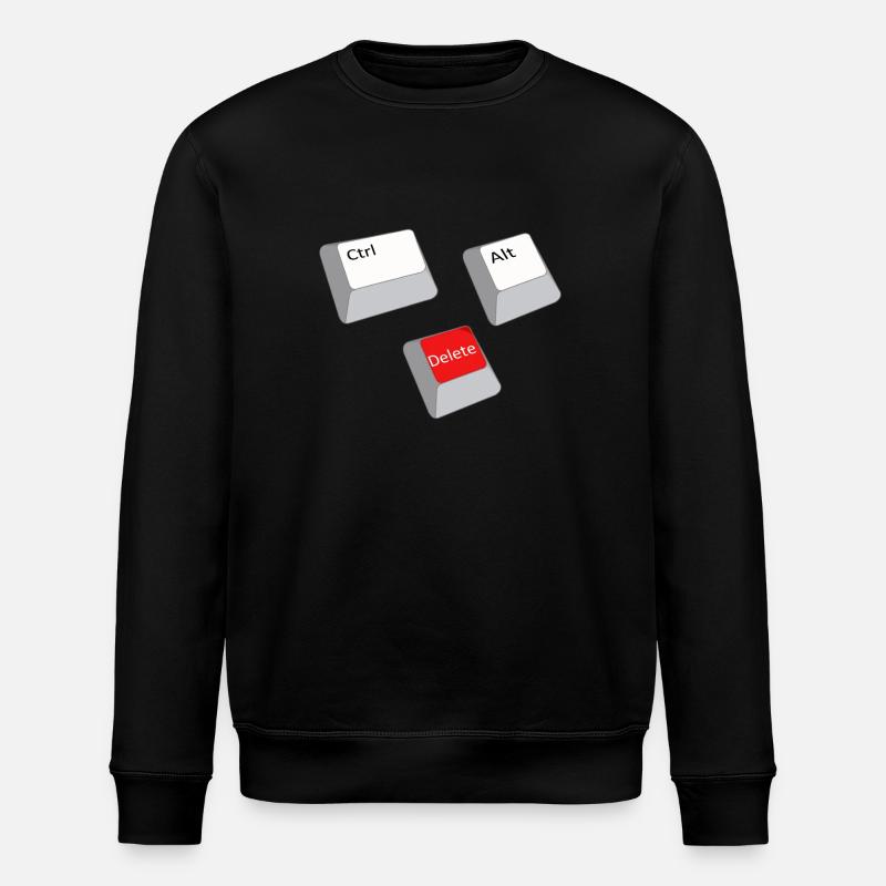 cntrl alt delete - Stanley/Stella ROLLER Unisex Organic Sweatshirt - black