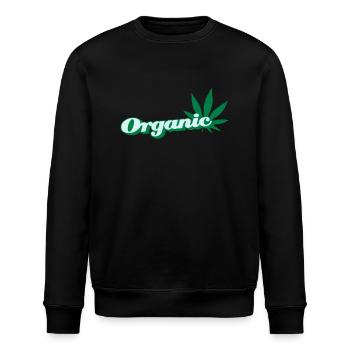 organic Hanfblatt - Stanley/Stella Unisex Bio-Sweatshirt ROLLER - Schwarz - Vorne - Nik (191cm)