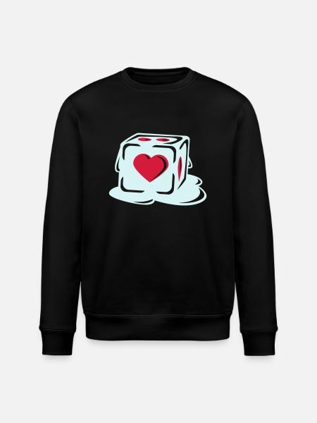 With Heart - Stanley/Stella ROLLER Unisex Organic Sweatshirt - black