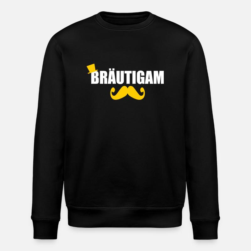 Bräutigam - Stanley/Stella Unisex Bio-Sweatshirt ROLLER - Schwarz