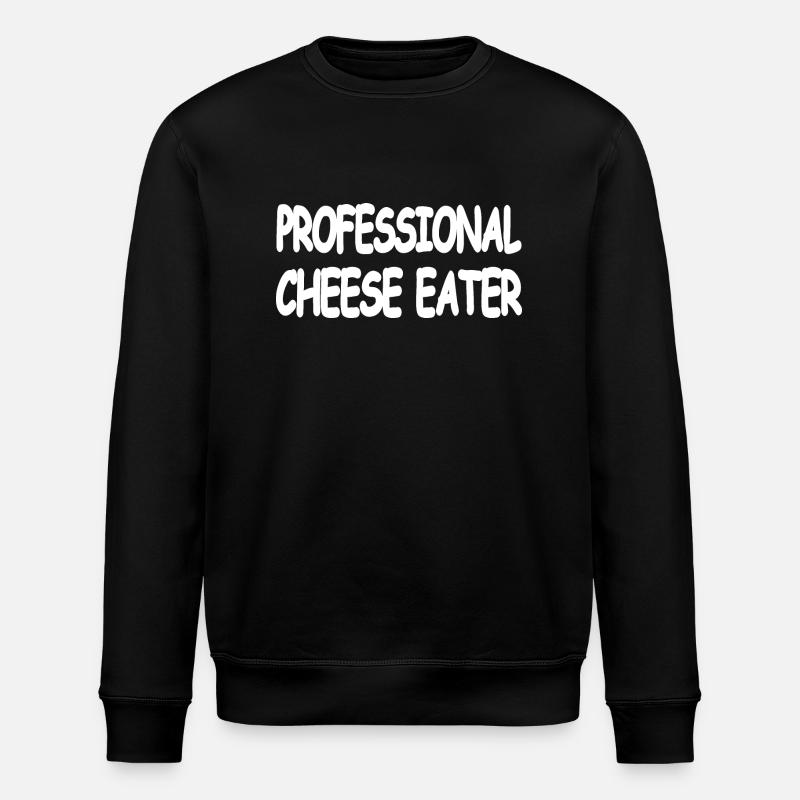 Cheese - Stanley/Stella ROLLER Unisex Organic Sweatshirt - black