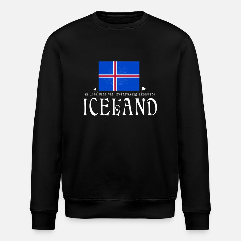 Islande - Sweat bio ROLLER Stanley/Stella Unisexe - noir