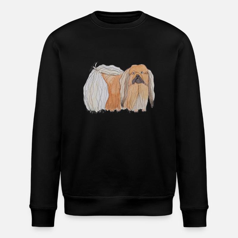 Pekinesisch - Spaß - Stanley/Stella Unisex Bio-Sweatshirt ROLLER - Schwarz
