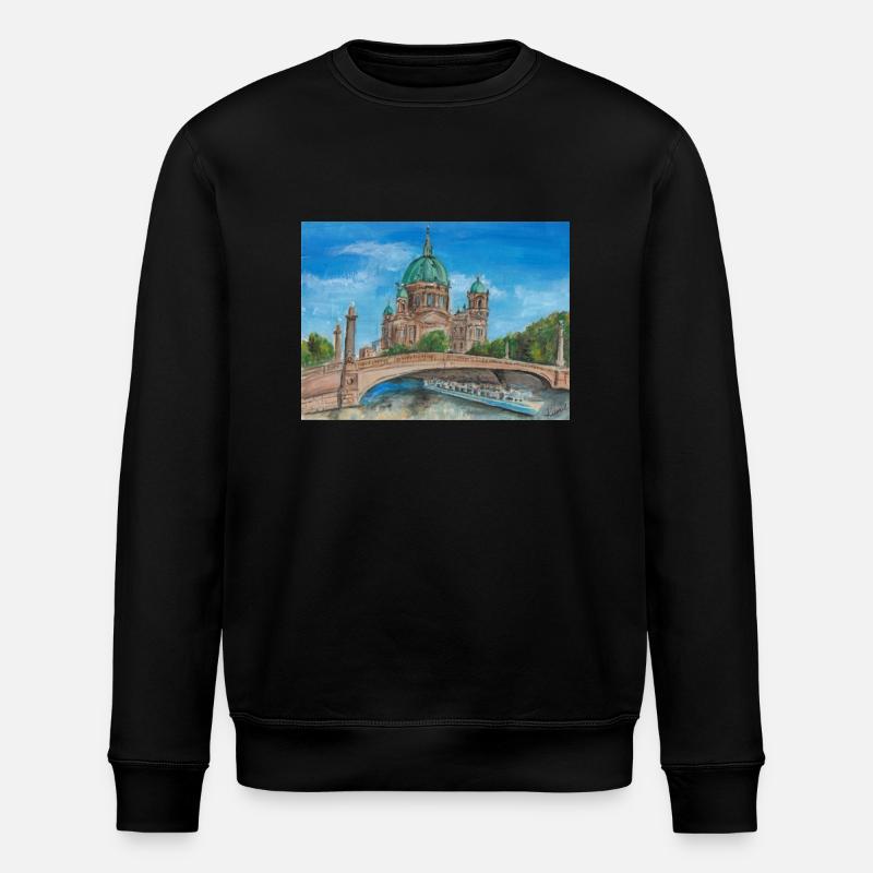 Berliner Dom - Stanley/Stella Unisex Bio-Sweatshirt ROLLER - Schwarz