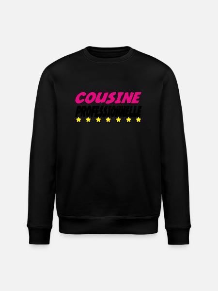 PROFESSIONAL COUSIN - Stanley/Stella ROLLER Unisex Organic Sweatshirt - black