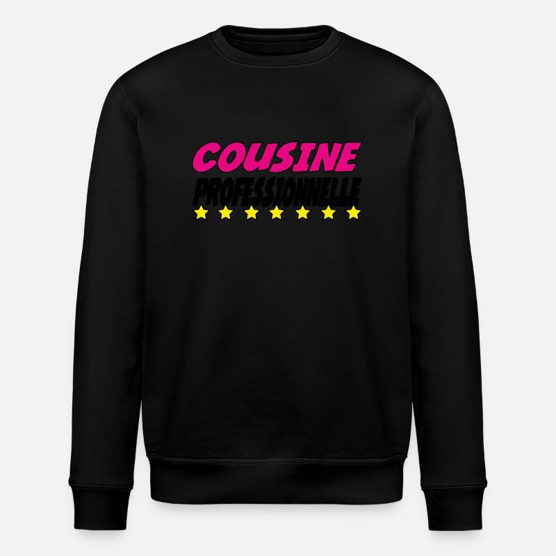 COUSINE PROFESSIONNELLE - Sweat bio ROLLER Stanley/Stella Unisexe - noir