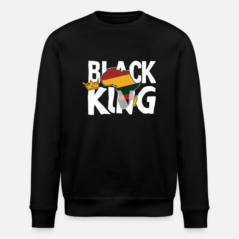 Schwarzer König - Stanley/Stella Unisex Bio-Sweatshirt ROLLER - Schwarz