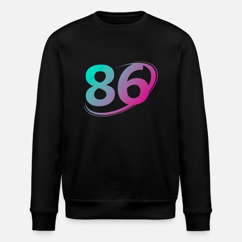 Nummer 86 mehrfarbig - Stanley/Stella Unisex Bio-Sweatshirt ROLLER - Schwarz