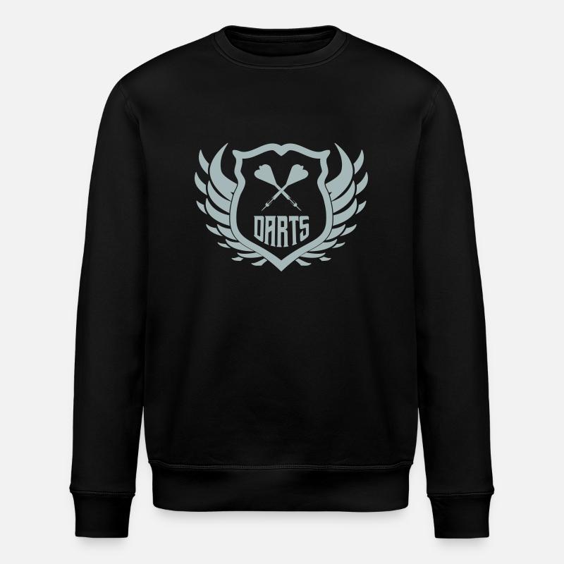 Darts Crest - Stanley/Stella ROLLER Unisex Organic Sweatshirt - black