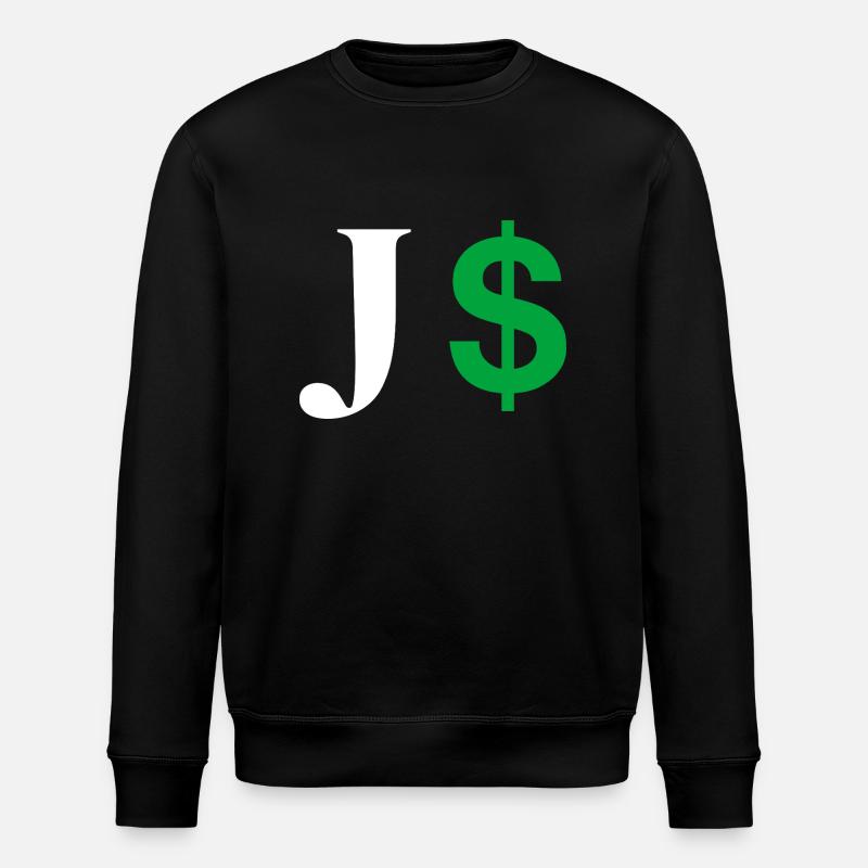 Lettre j dollar - Sweat bio ROLLER Stanley/Stella Unisexe - noir