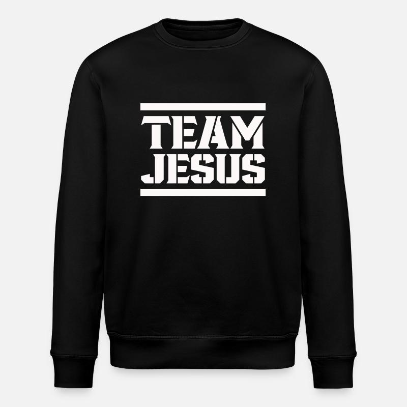 jesus team - Stanley/Stella Unisex Bio-Sweatshirt ROLLER - Schwarz