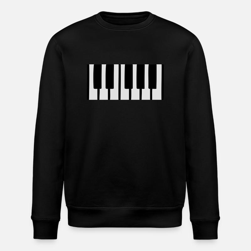 piano - Stanley/Stella Unisex Bio-Sweatshirt ROLLER - Schwarz
