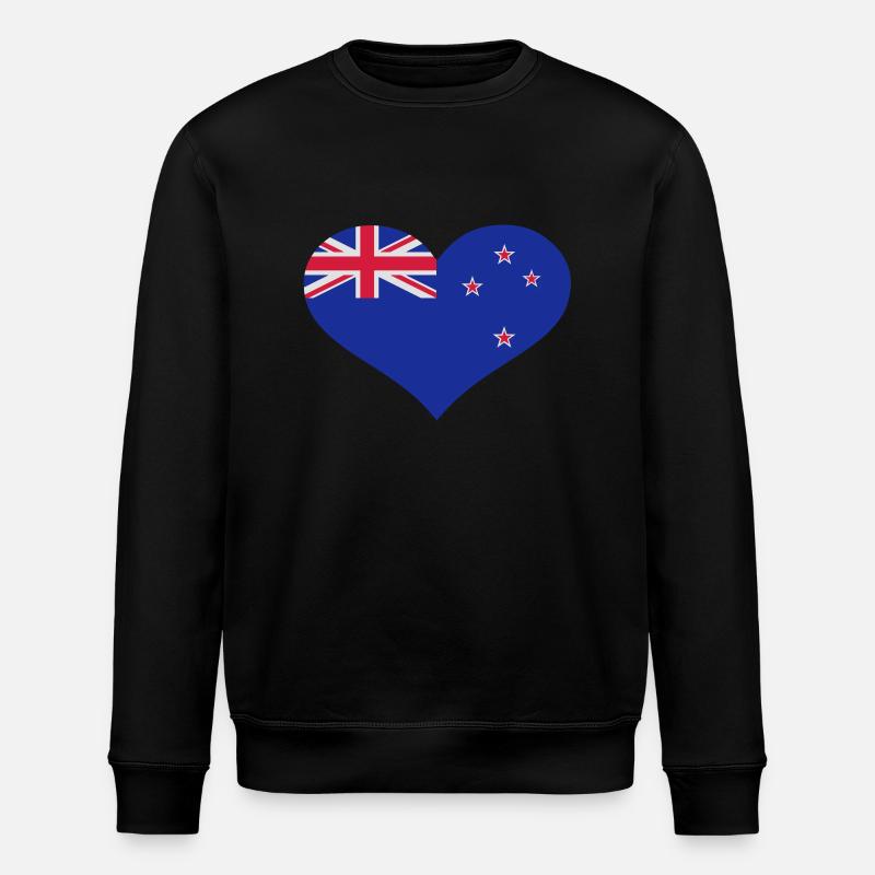 Neuseeland - Stanley/Stella Unisex Bio-Sweatshirt ROLLER - Schwarz