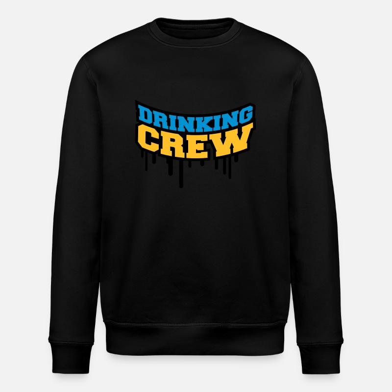 Drinking Crew Graffiti - Stanley/Stella ROLLER Unisex Organic Sweatshirt - black