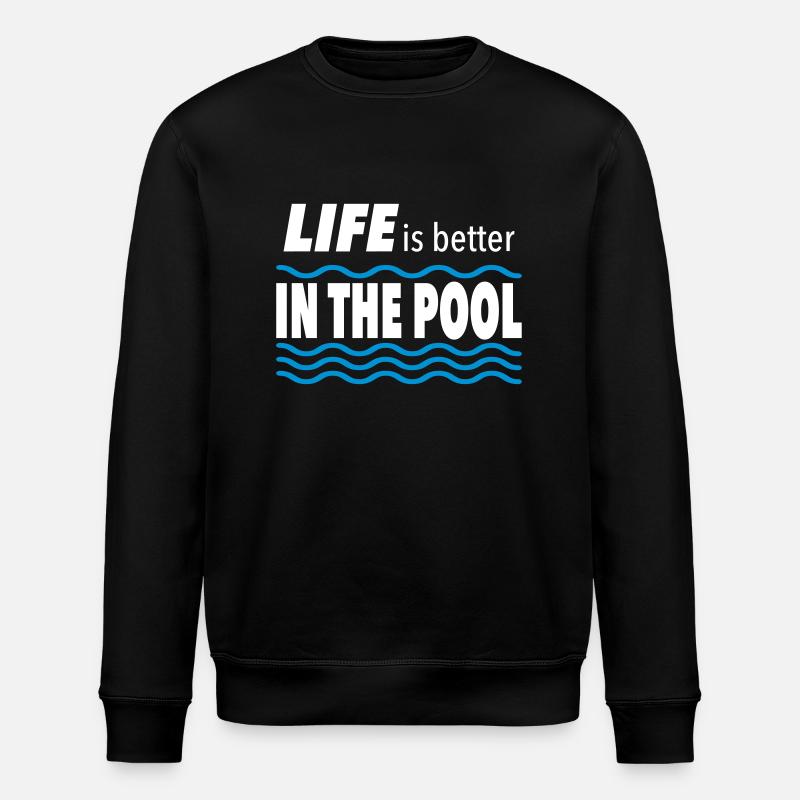 Schwimmbad - Stanley/Stella Unisex Bio-Sweatshirt ROLLER - Schwarz