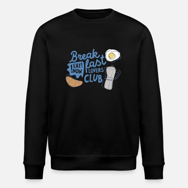 Breakfast Lovers Club - Stanley/Stella Unisex Bio-Sweatshirt ROLLER - Schwarz