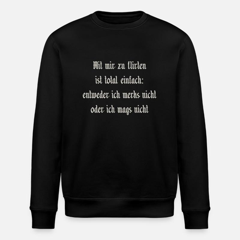 Flirtation - Stanley/Stella ROLLER Unisex Organic Sweatshirt - black