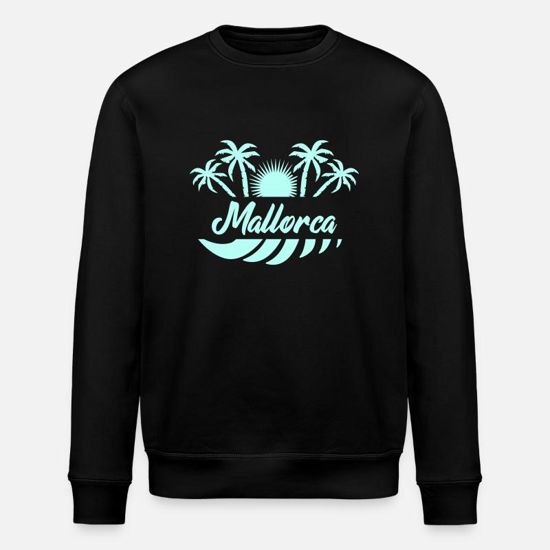 Mallorca 01 - Stanley/Stella ROLLER Unisex Organic Sweatshirt - black