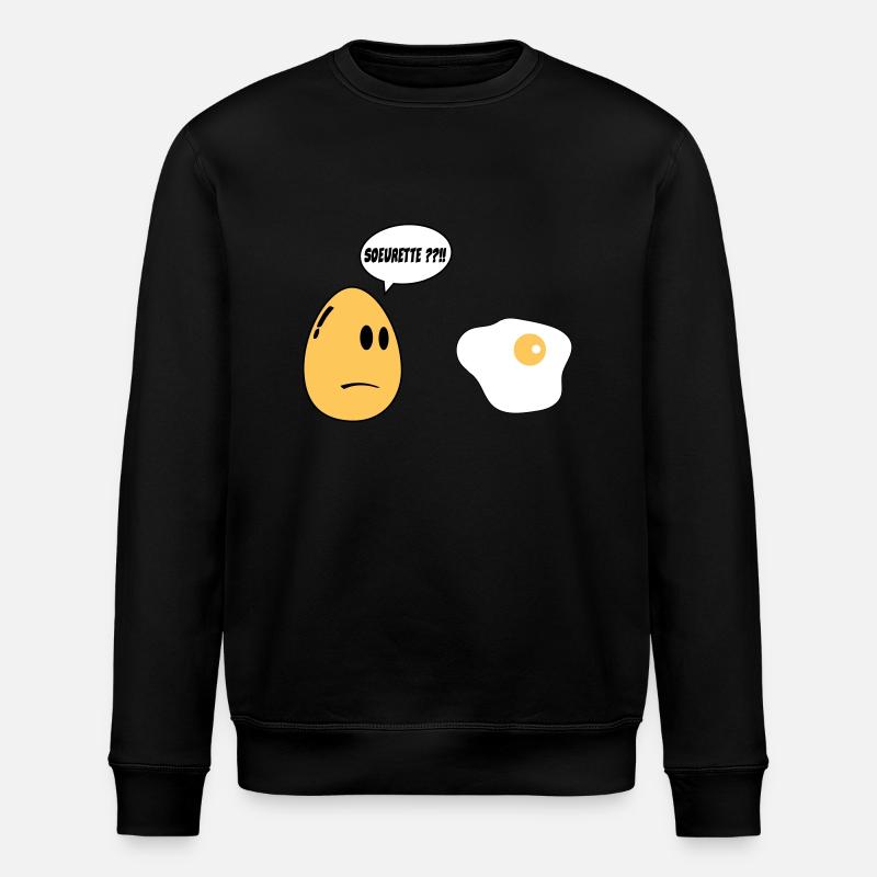 SISTER egg - Stanley/Stella ROLLER Unisex Organic Sweatshirt - black