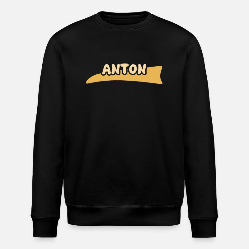 Vorname Anton - Stanley/Stella Unisex Bio-Sweatshirt ROLLER - Schwarz