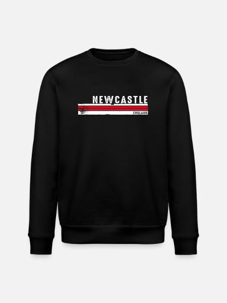 Newcastle - England's Historic Legacy - Stanley/Stella ROLLER Unisex Organic Sweatshirt - black