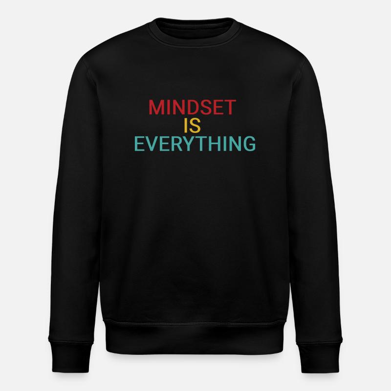 Mindset ist alles - Stanley/Stella Unisex Bio-Sweatshirt ROLLER - Schwarz