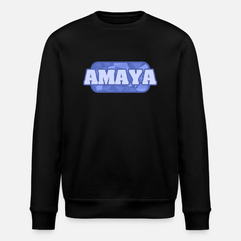 Name Amaya - Stanley/Stella Unisex Bio-Sweatshirt ROLLER - Schwarz