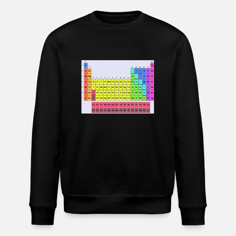 Tableau périodique - Sweat bio ROLLER Stanley/Stella Unisexe - noir