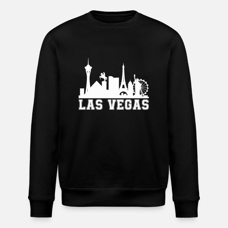 vegas skyline - Stanley/Stella Unisex Bio-Sweatshirt ROLLER - Schwarz