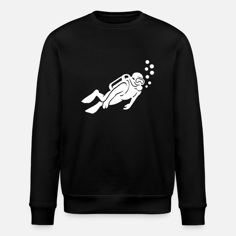 Silhouette de plongeur Plongée - Sweat bio ROLLER Stanley/Stella Unisexe - noir