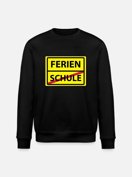 schule ferien - Stanley/Stella Unisex Bio-Sweatshirt ROLLER - Schwarz