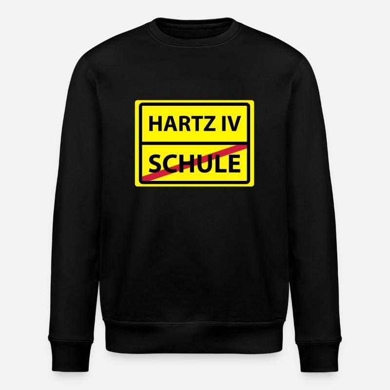 school hartz 4 - Stanley/Stella ROLLER Unisex Organic Sweatshirt - black