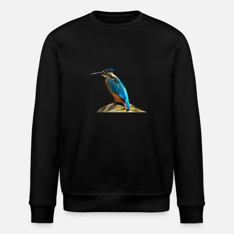 Eisvogel - Stanley/Stella Unisex Bio-Sweatshirt ROLLER - Schwarz