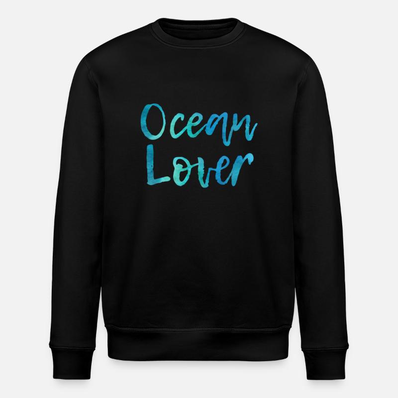 Ocean Lover - Stanley/Stella ROLLER Unisex Organic Sweatshirt - black