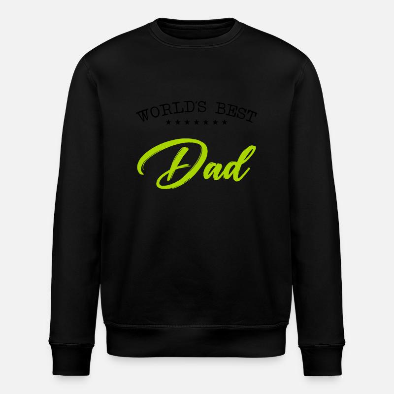 Meilleur papa du monde - Sweat bio ROLLER Stanley/Stella Unisexe - noir
