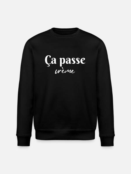 Ça passe crème - Sweat bio ROLLER Stanley/Stella Unisexe - noir