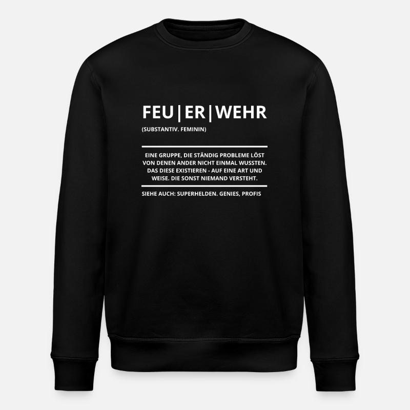 Fire Brigade Definition - Stanley/Stella ROLLER Unisex Organic Sweatshirt - black