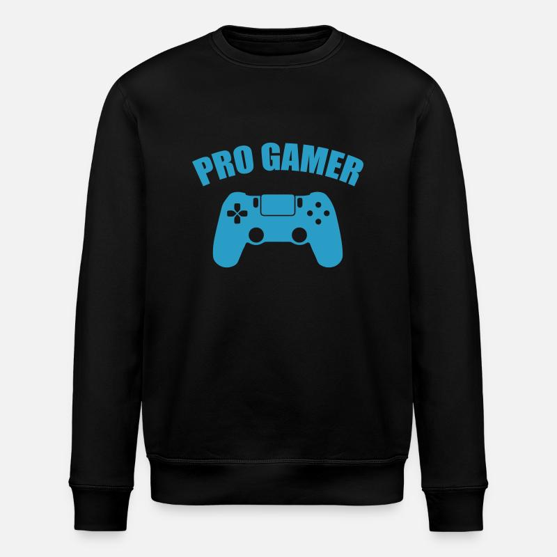 pro gamer - Stanley/Stella Unisex Bio-Sweatshirt ROLLER - Schwarz