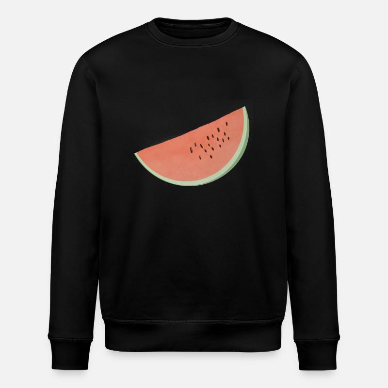 Wassermelone - Stanley/Stella Unisex Bio-Sweatshirt ROLLER - Schwarz