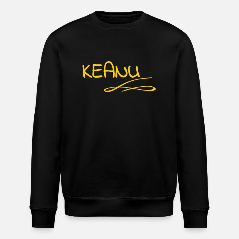 Prénom Keanu - Sweat bio ROLLER Stanley/Stella Unisexe - noir