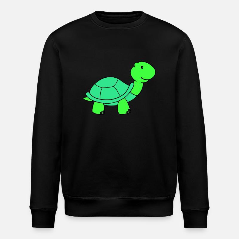 turtle - Stanley/Stella ROLLER Unisex Organic Sweatshirt - black