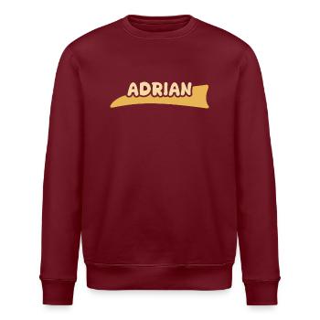 Adrian - Stanley/Stella Unisex Bio-Sweatshirt ROLLER - Burgunderrot - Vorne - Nik (191cm)